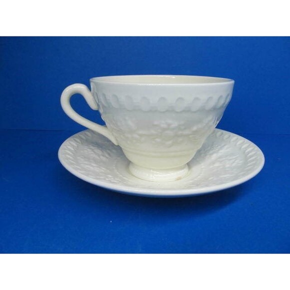 Wedgwood Of Etruia And Barlaston Wellesley Cream Color Cup And Saucer - Picture 1 of 10